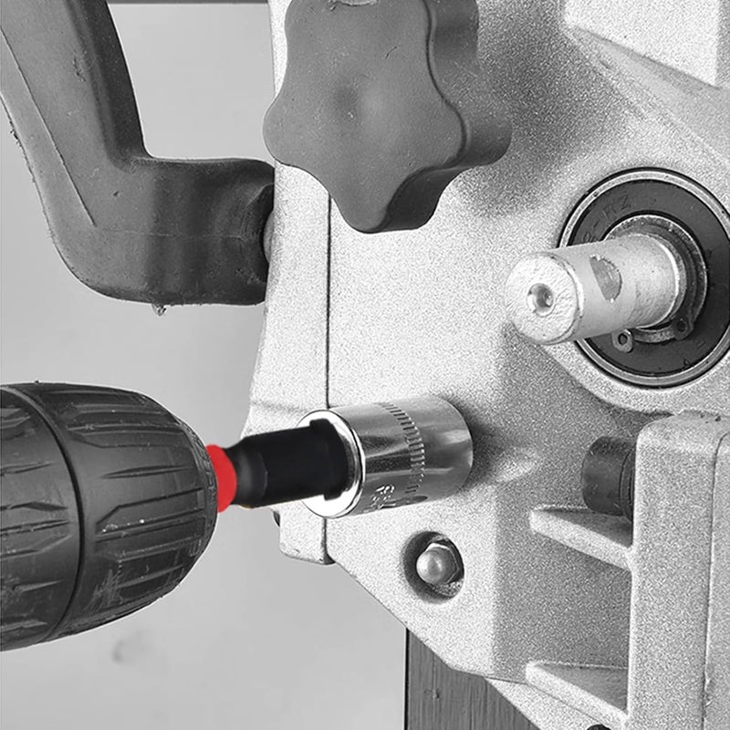 GEINXURN 6Pcs Impact Socket Adapter Set,1/4" 3/8" and 1/2" Drive, (3" and 6") Extension Bit with Holder, Adapt Your Power Drill to High Torque Impact Wrench - Image 5